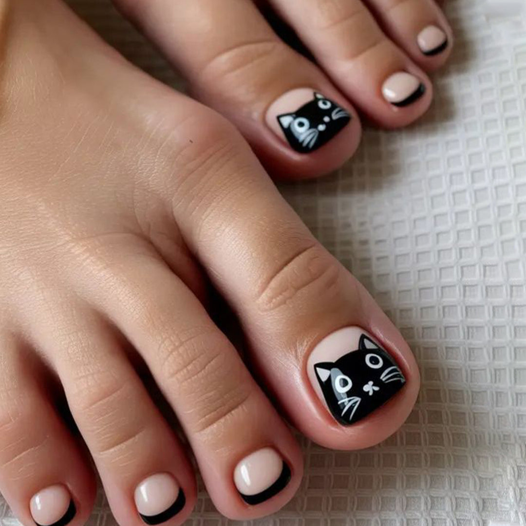 Verspielt Katzenthemen-Nagelkunst-Kit Karnz