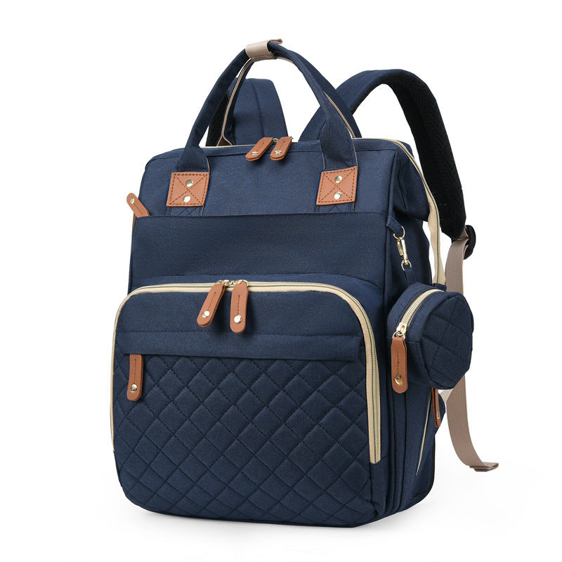 Vielseitiger Mehrfach-Taschen Stepp-Rucksack Karnz