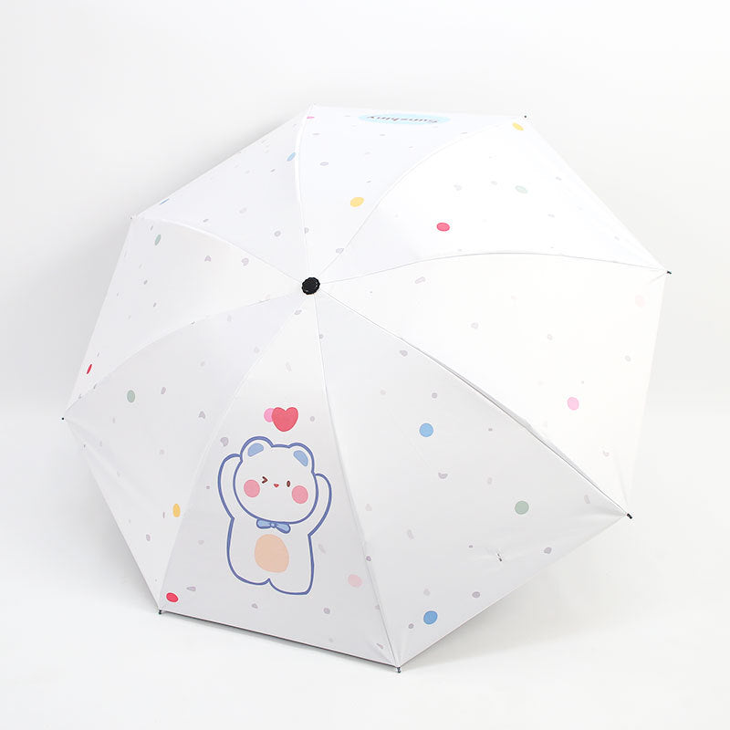 Damen Faltbarer Regenschirm mit niedlichem Tierdesign Karnz