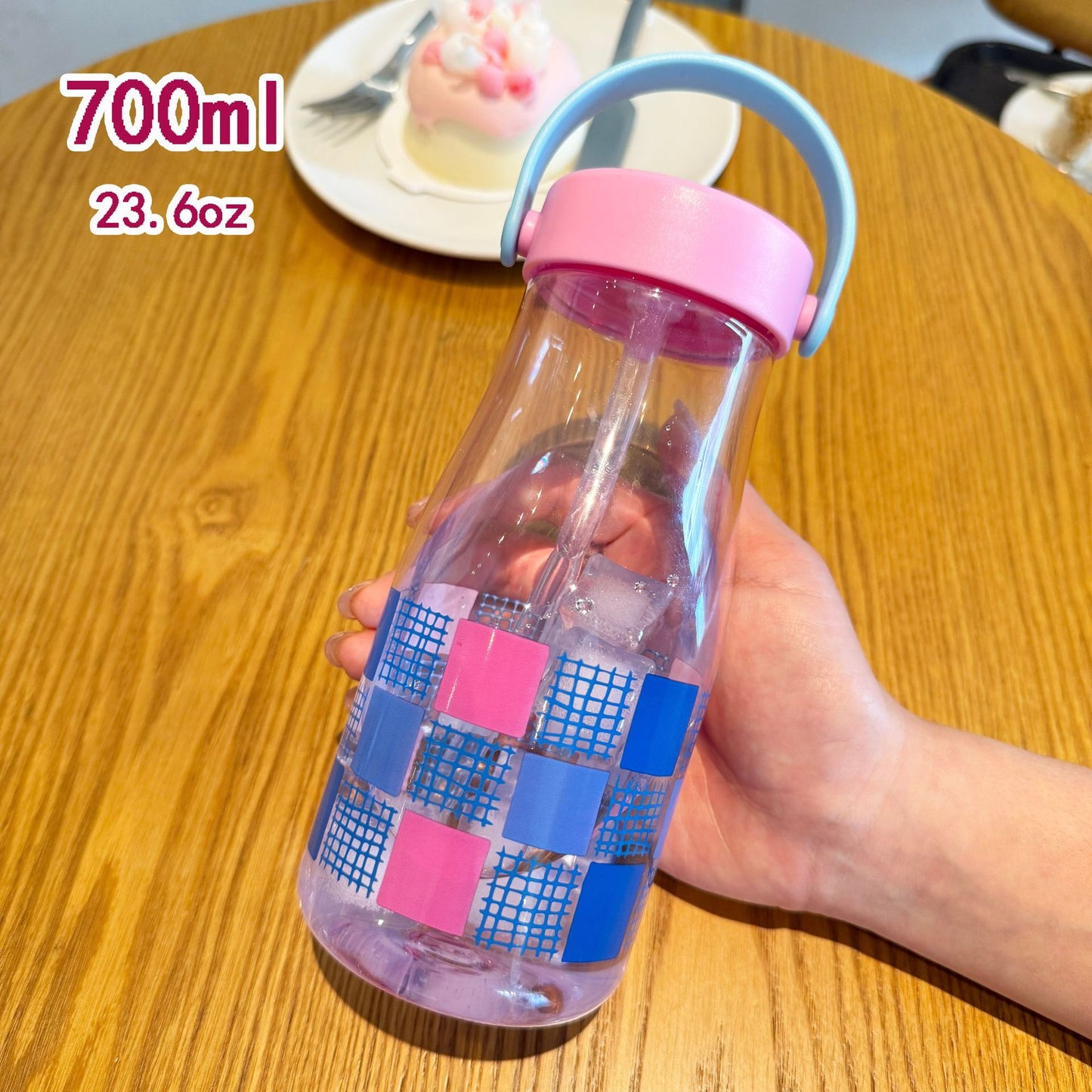 Damen kreative Trinkflasche mit Silikon-Trageschlaufe Karnz