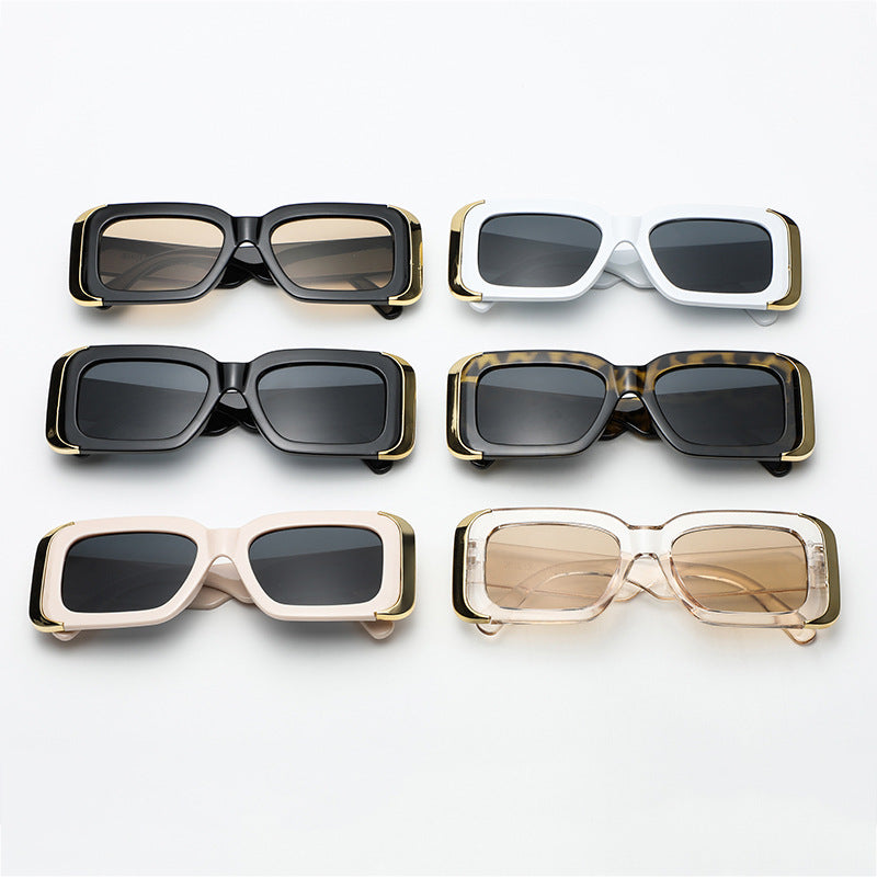 Damen Oversized-Sonnenbrille im modernen Animal-Print-Design Karnz