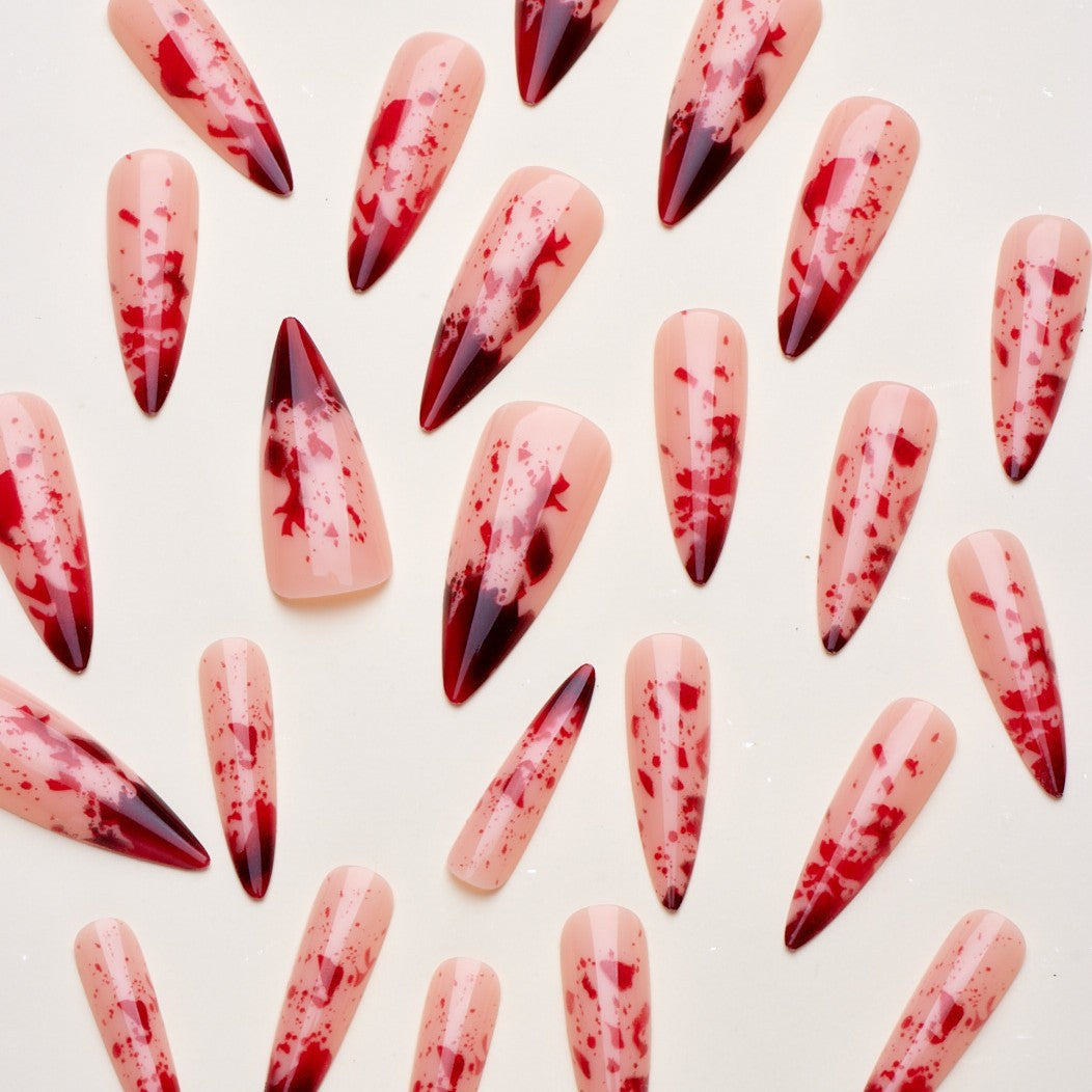 Künstlerisches Verlängertes Stilettonägel-Set Karnz