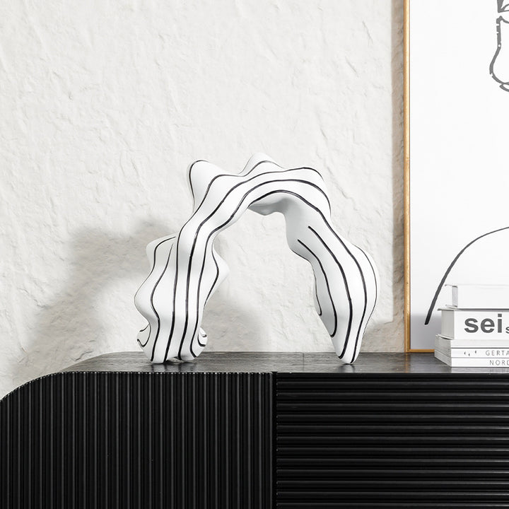 Dekorative Wellenform Skulptur