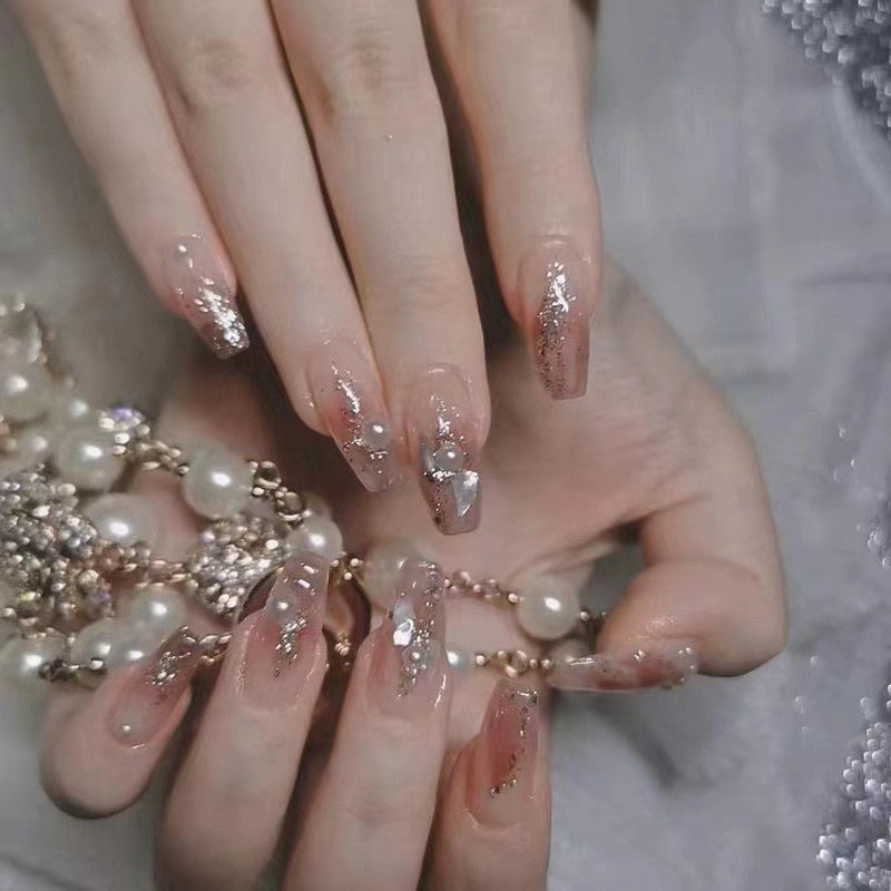Dekoratives Press-On Nagelkunst-Set Karnz