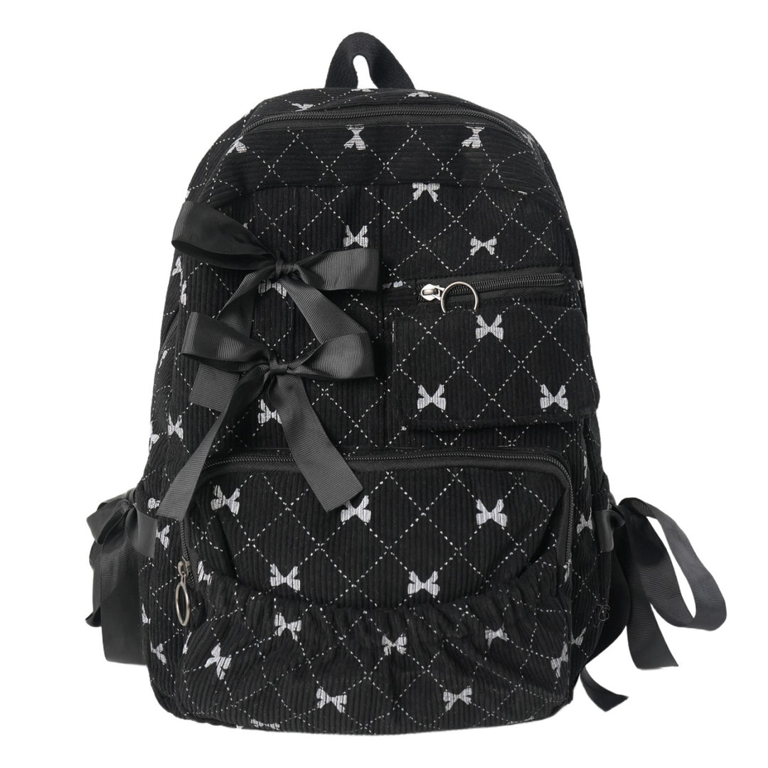 Verspielter Rucksack mit Schleifendetails und Praktischen Fächern Karnz
