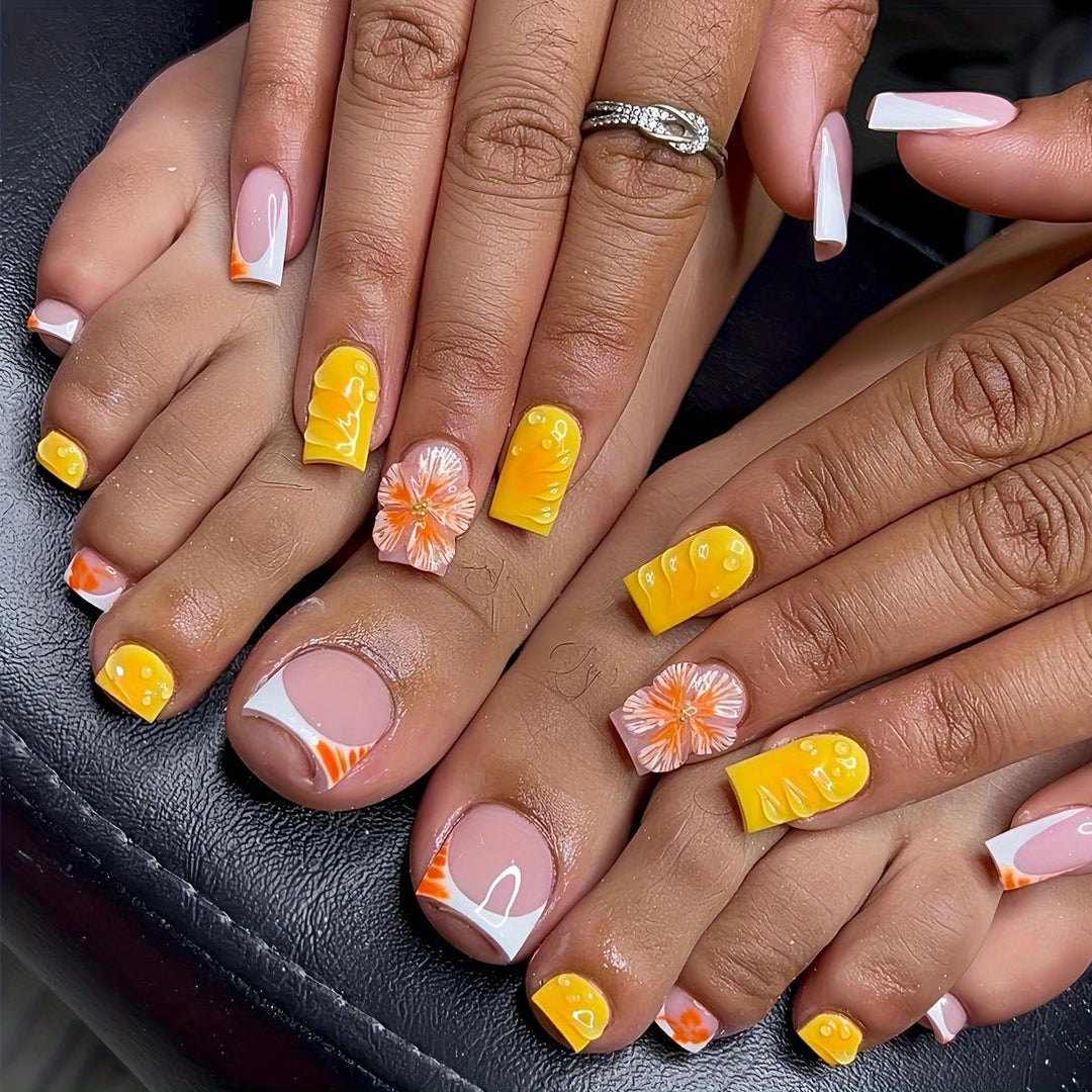 Tropisches Florales Nail Art Set Karnz