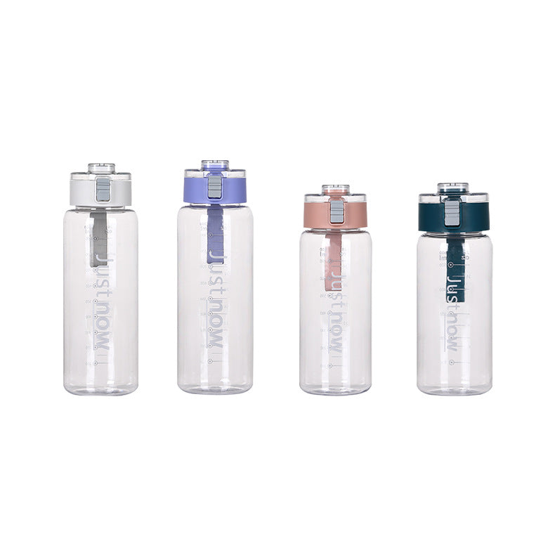 Unisex BPA-freie Wasserflasche mit Messskala Karnz