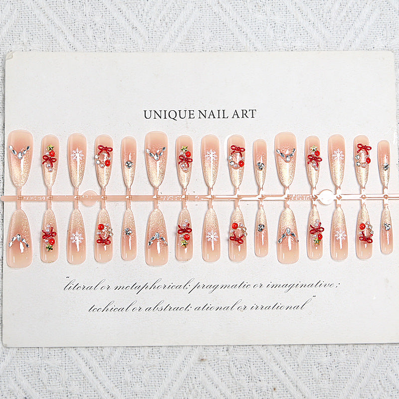Kunstnagelset mit festlichem Design Karnz