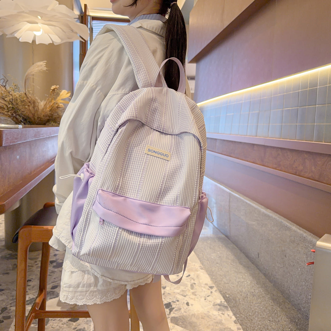 Stylischer gestreifter Design-Rucksack Karnz