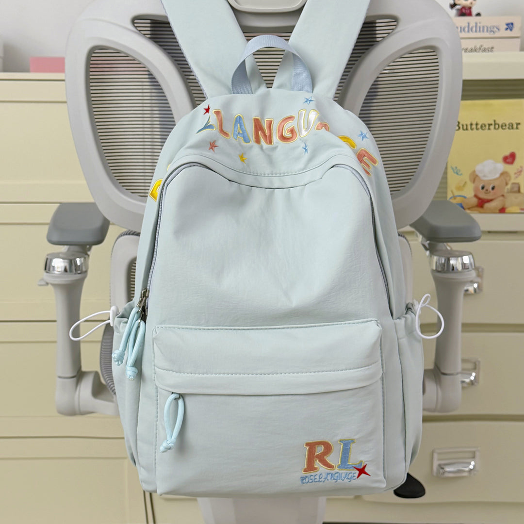 Stilvoller bestickter Grafik-Rucksack Karnz