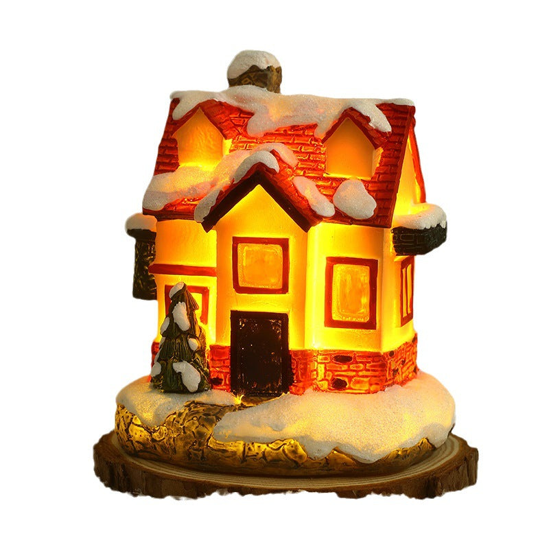 Beleuchtetes Weihnachtsdorf aus Keramik Karnz