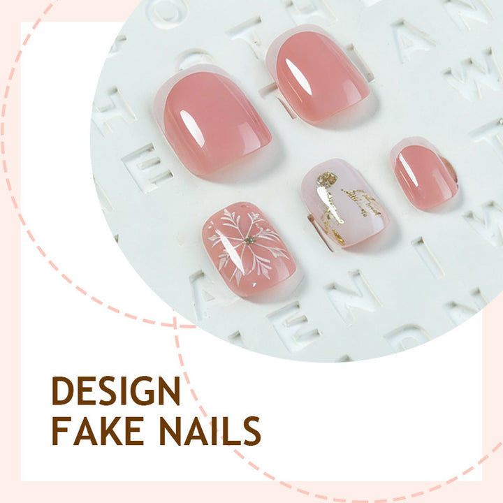 Kunstnagelset mit eleganten Weihnachtsmotiven Karnz