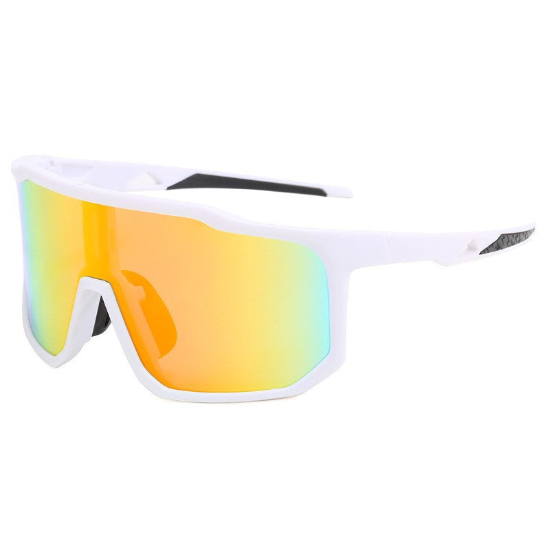 Damen Sportliche Rennsonnenbrille mit breitem Sichtfeld und modernen verspiegelten Gläsern Karnz