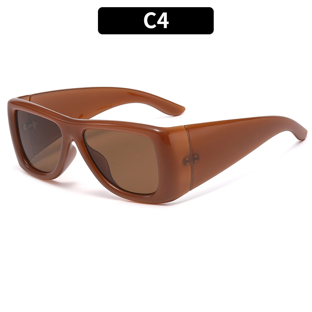 Schlichte geometrische übergroße Sonnenbrille