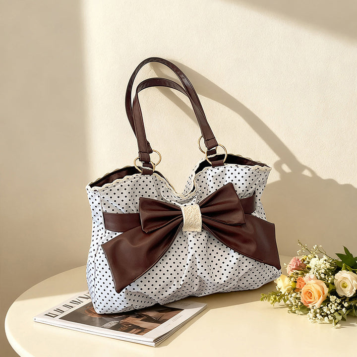 WoBow-Verzierte Pünktchen-Handtasche Karnz
