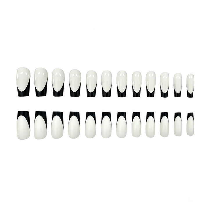 Elegante French Tip Presse-auf Nägel Karnz 1789915939