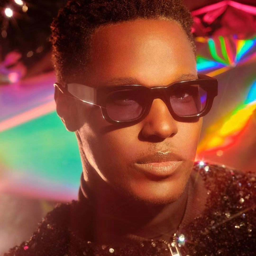 Damen modische Sonnenbrille mit innovativem, rechteckigem Rahmen Karnz