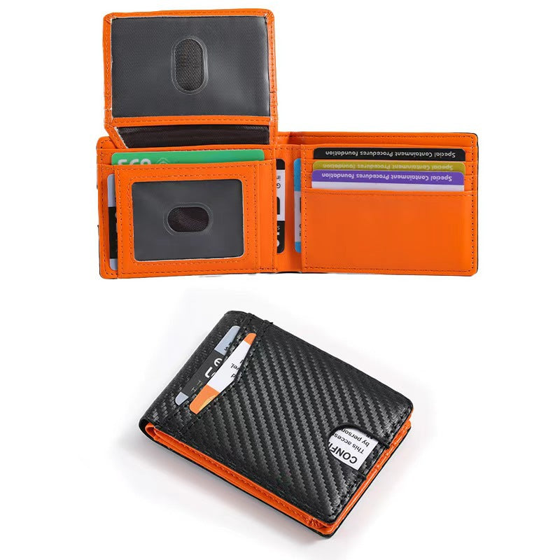 RFID-blockierende Leder-Brieftasche Karnz