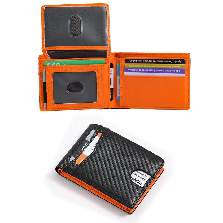 RFID-blockierende Leder-Brieftasche Karnz