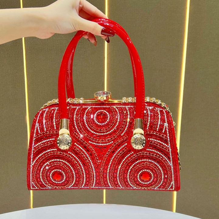 Luxuriöse Perlenabende-Handtasche