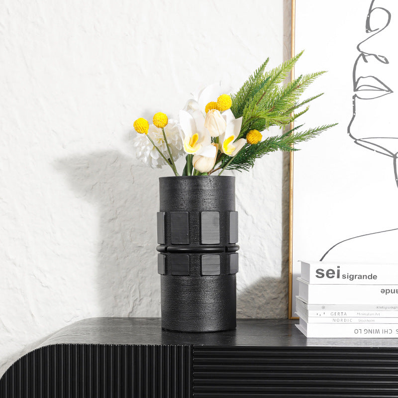 Moderner minimalistischer Keramikblumenvasen