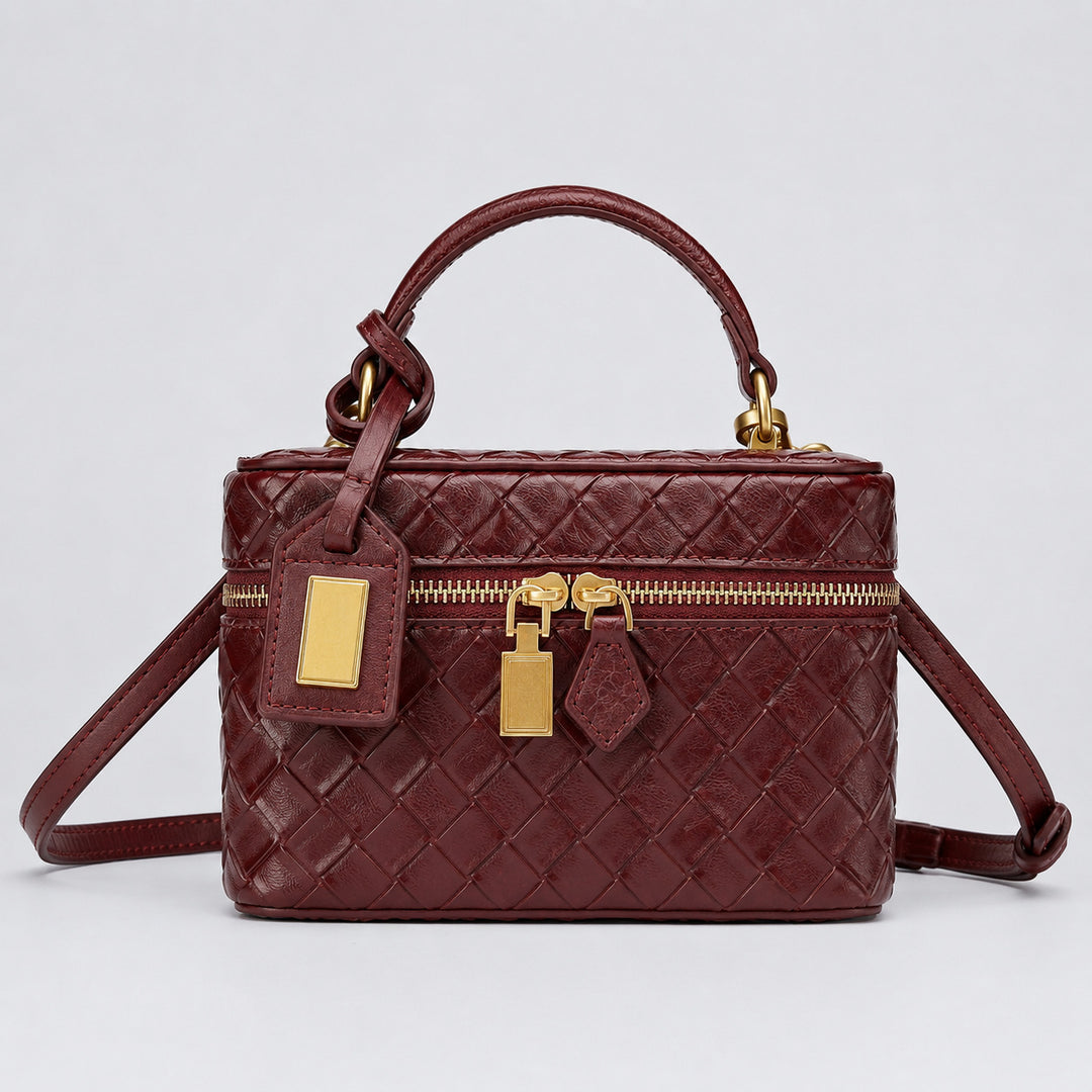 Gepolsterte Leder Handtasche