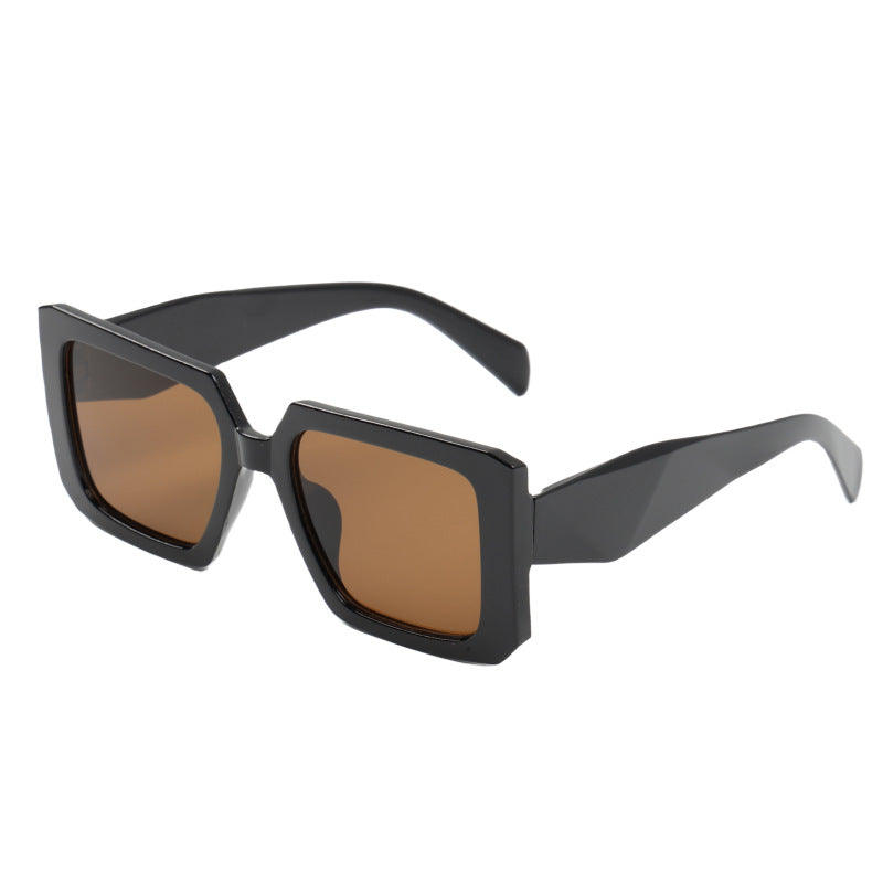 Damen modische oversized Sonnenbrille im Leopardenmuster Karnz