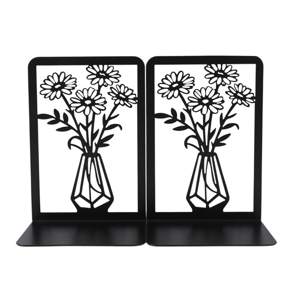 Elegante florale Metall-Buchstützen