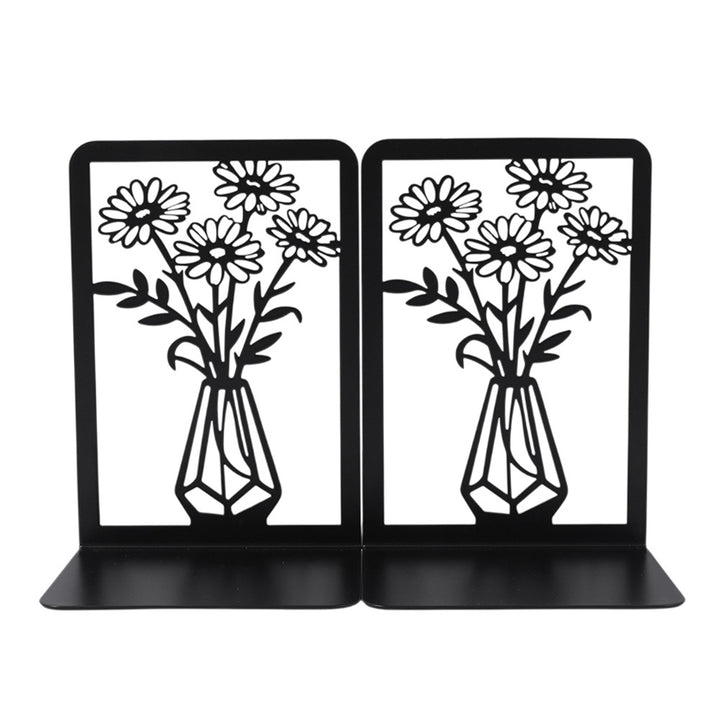 Elegante florale Metall-Buchstützen