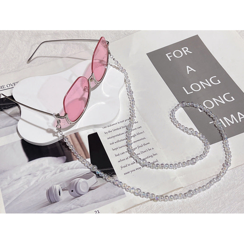 Mehrschichtige Perlen Eyewear Kette Karnz