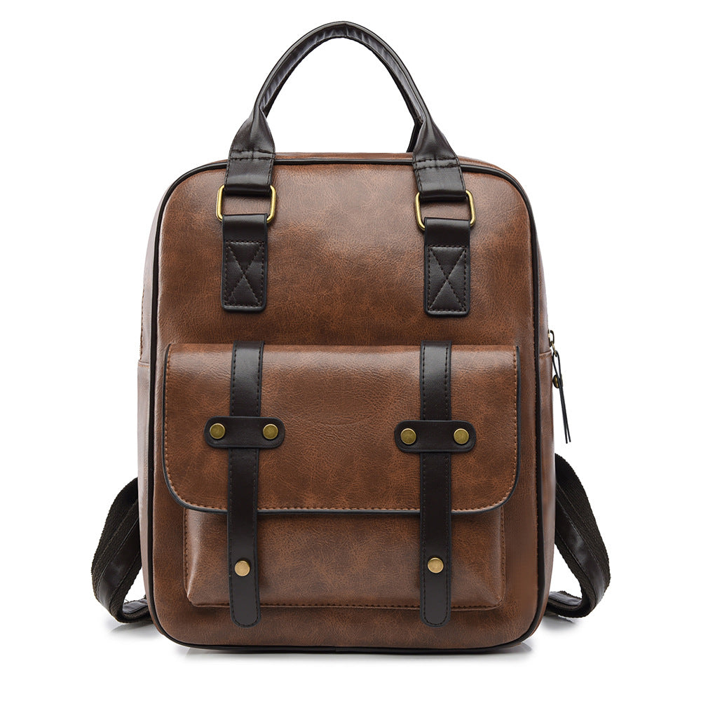 Vintage Leder Multifunktionaler Rucksack Karnz