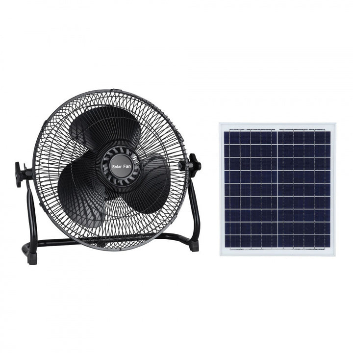 Unisex Solarbetriebenes Standventilator mit Fernbedienung und einstellbarer Höhe Karnz