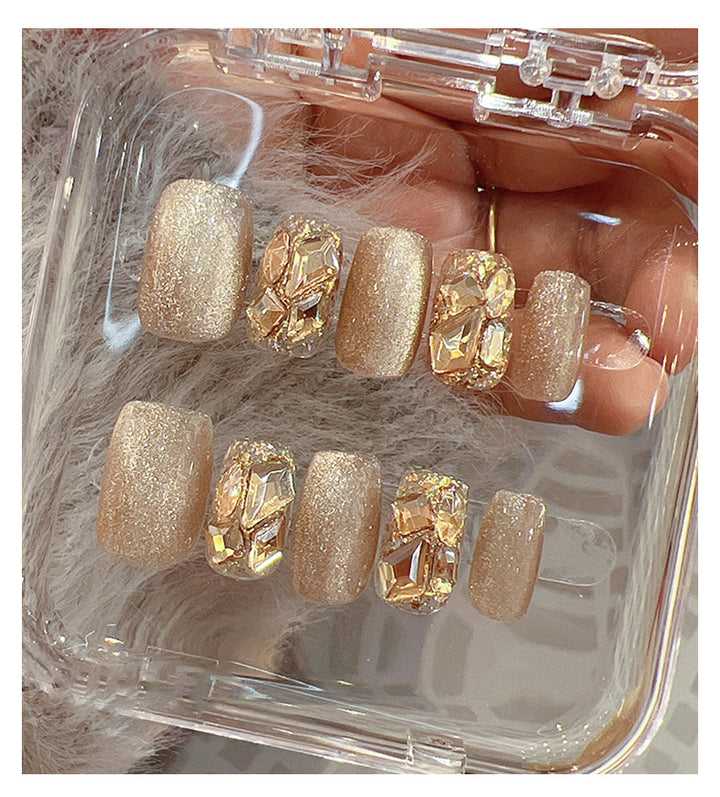 Kunstnagel Spitzen mit Glitzer und Strass Karnz