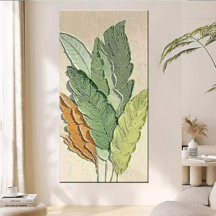 Texturiertes Blatt Wandkunst