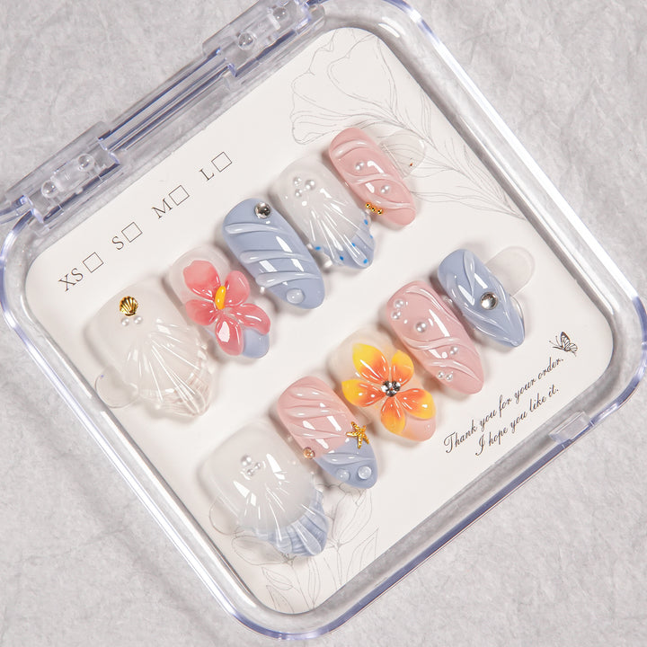 Dekoratives Press-On Nail Art Set