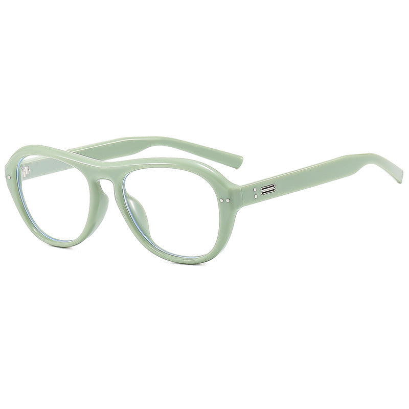 Damen modische Brille mit modischem gestreckt Rahmen und hochwertigem Kunststoff Karnz