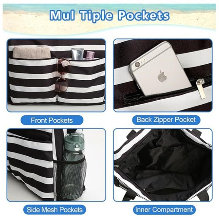 Praktische Strandtasche mit Mehreren Fächern Karnz