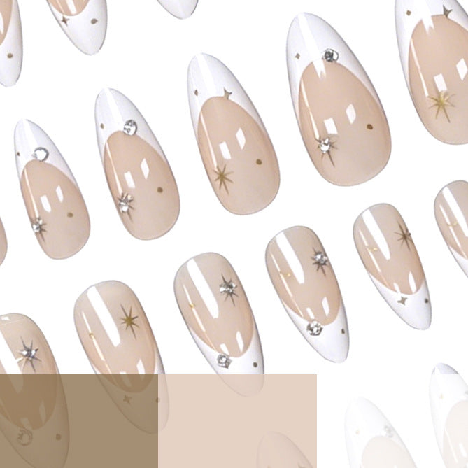 Elegante Akzent Stiletto Nagelkunst Verbesserungen Karnz