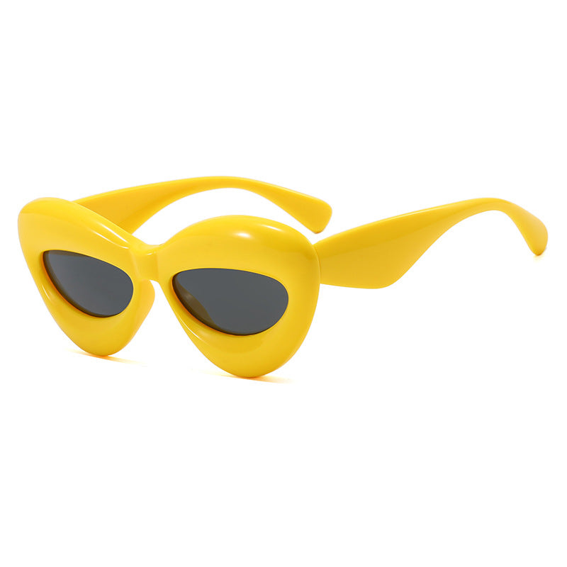 Damen Cat-Eye Sonnenbrille mit innovativem Kunststoffrahmen Karnz