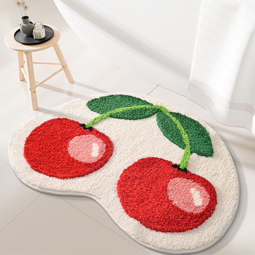 Spaß Kirschenförmiger Badteppich