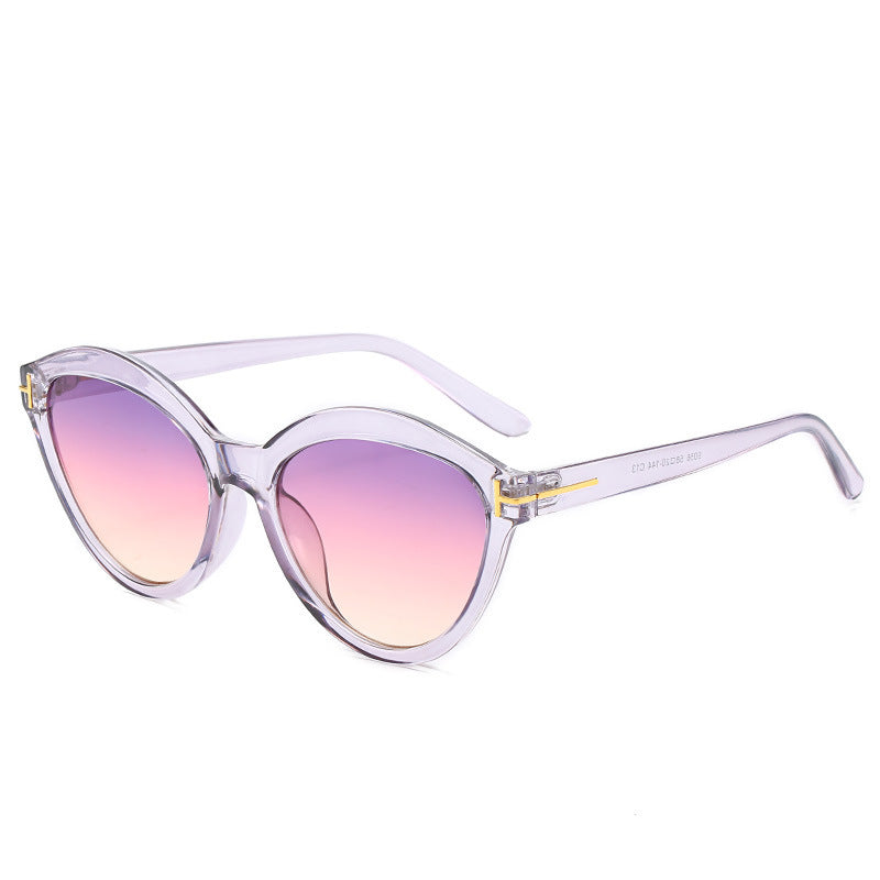 Elegante Übergroße Katzenaugen-Sonnenbrille Karnz