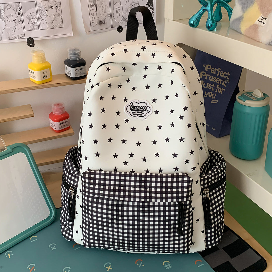 Stylischer Sternen-Print Rucksack Karnz