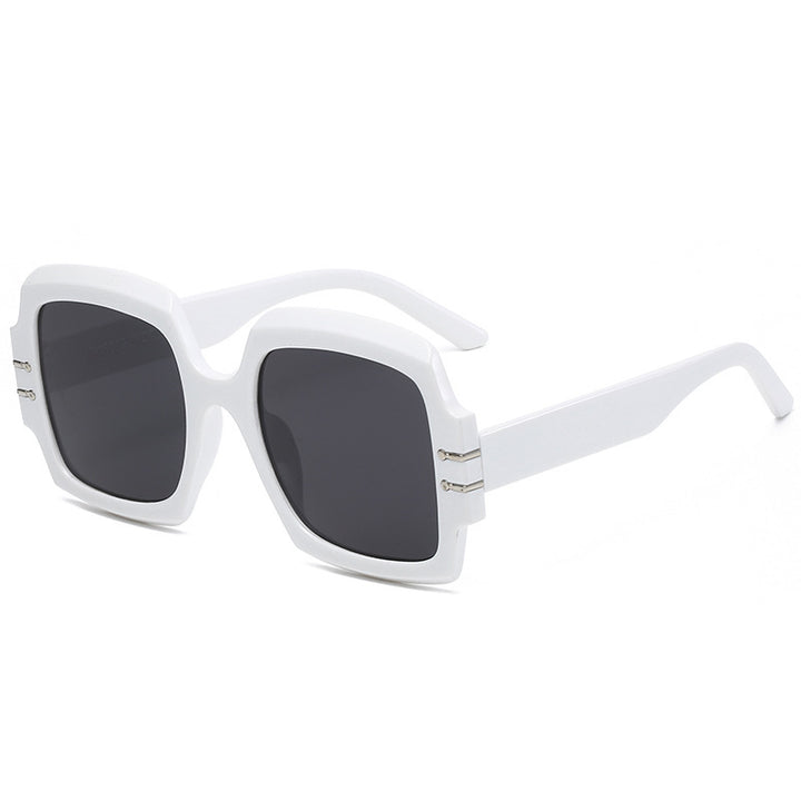 Damen Modische Oversized-Sonnenbrille mit animalischem Muster Karnz