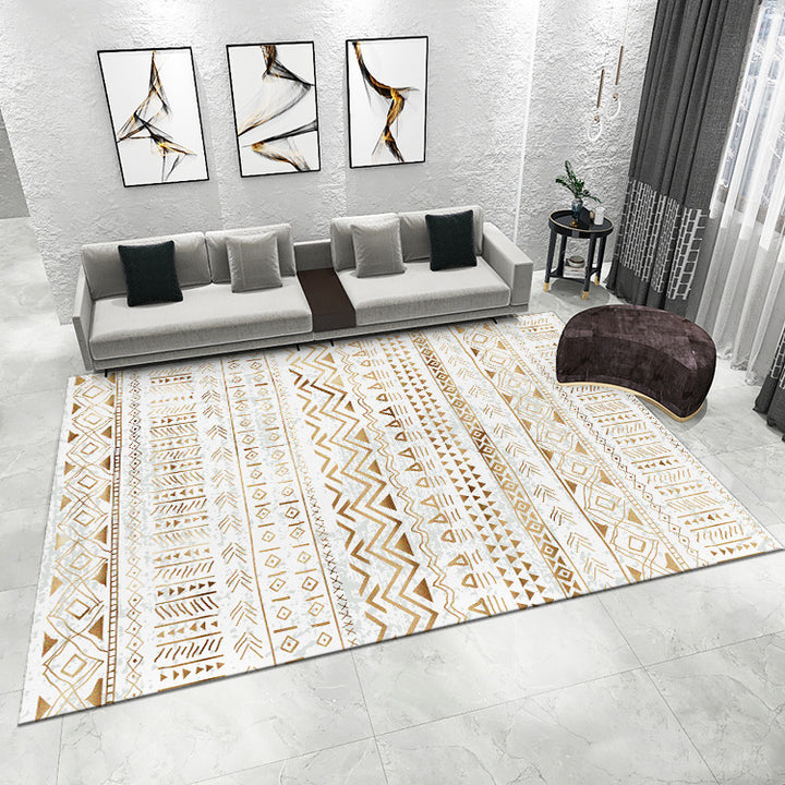 Abstrakter geometrischer Muster-Teppich