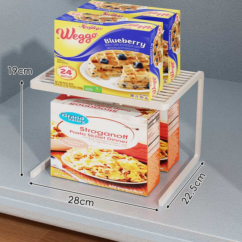 Dreistufiger schlanker eingelassener Arbeitsplatten-Pantry-Regal-Organizer
