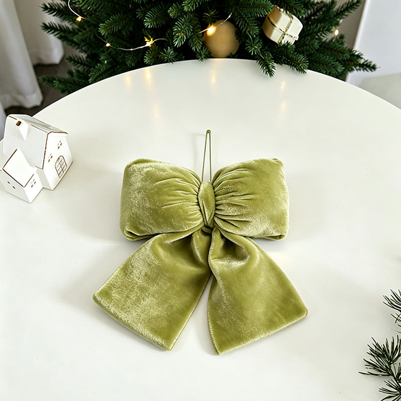 Dekorative Plaid Stoff Schleifen Ornament