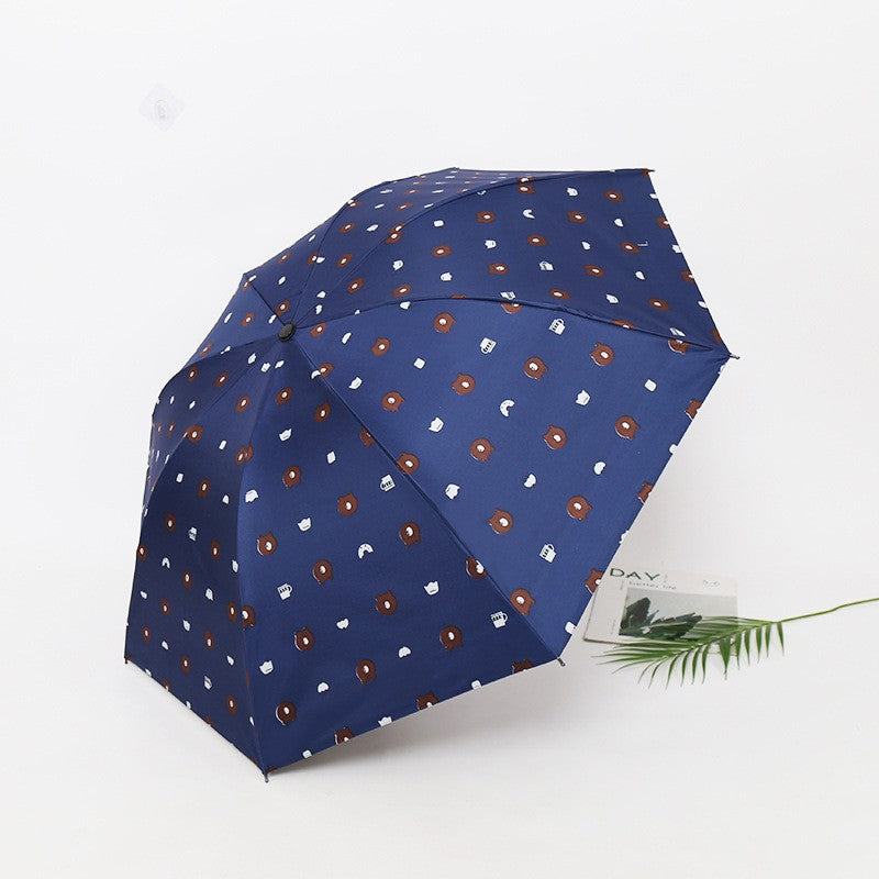 Damen kreativer Falt-Regenschirm mit tierischem Motiv Karnz