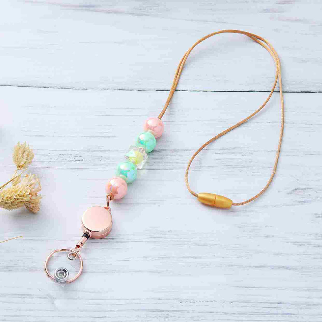 Dekorativer Perlen-ID-Badge-Lanyard Karnz