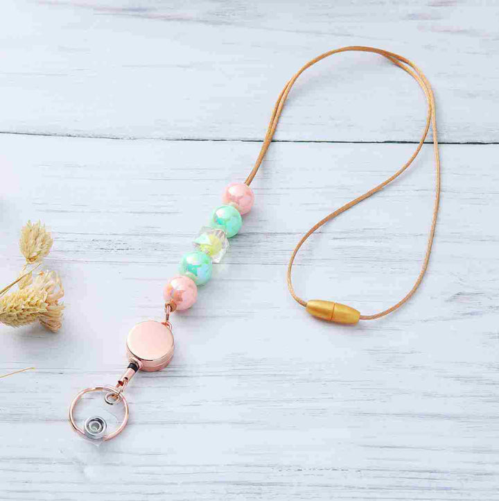 Dekorativer Perlen-ID-Badge-Lanyard Karnz