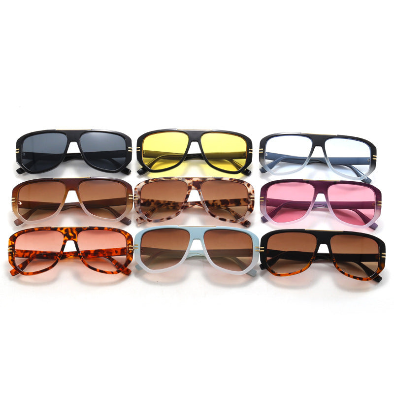 Damen Oversize-Sonnenbrille mit Designer-Rahmen Karnz